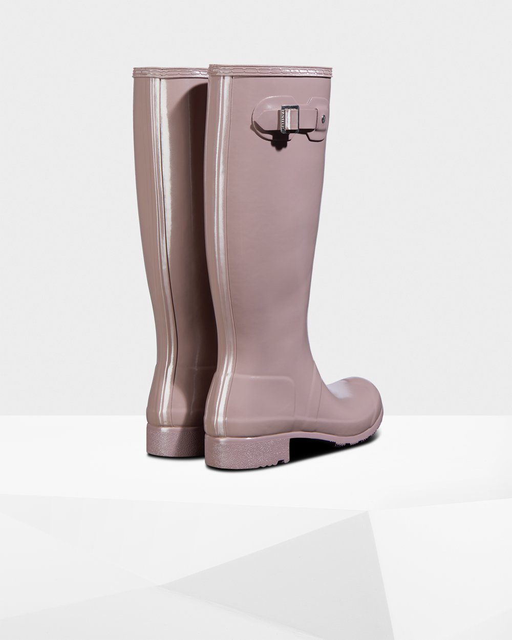 Galochas Altas Hunter Feminina Roxo - Original Tour Foldable Gloss - 87BCWSKTX